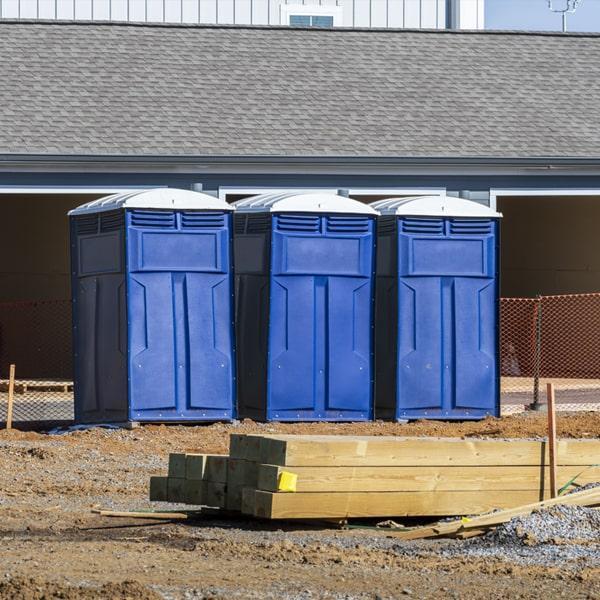 Heavy-duty construction site porta potty in El Centro, California